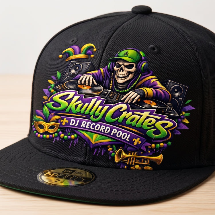 Skully Crates DJ Record Pool Hat