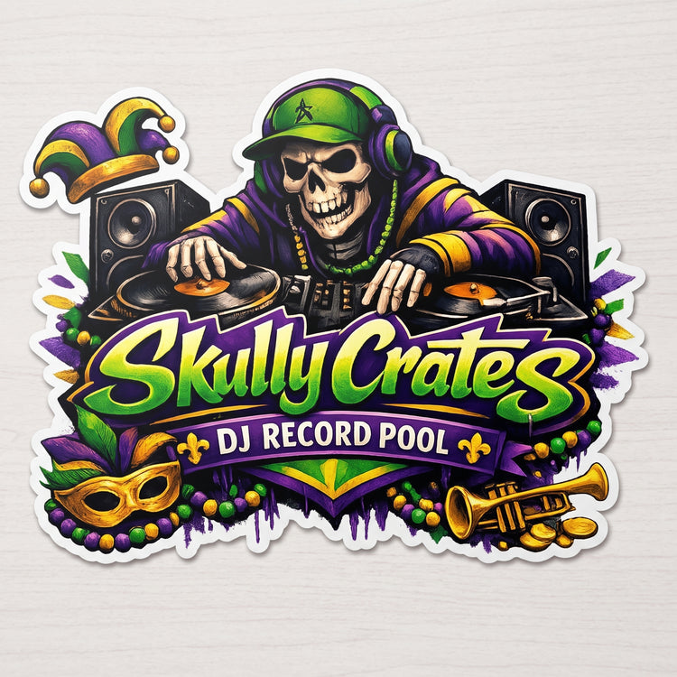 Skully Crates Logo Sticker